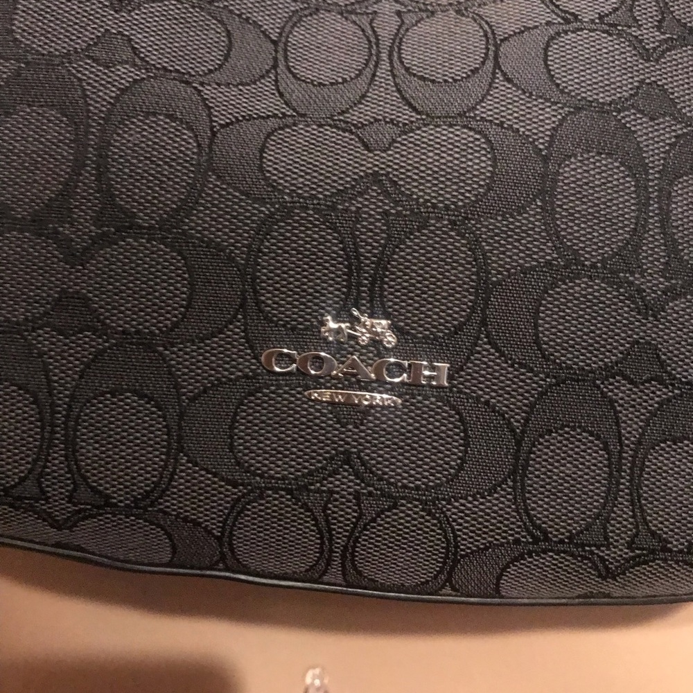 Black and grey Coach Fabric Hobo bag - Picture 4 of 11